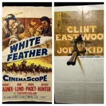 Two Vintage Movie Posters - Joe Kid and White Feather