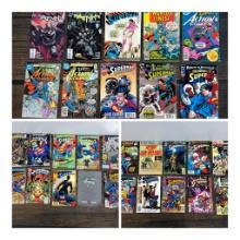 A Large Group of 30 DC Comic Books Including Superman, and Batman!