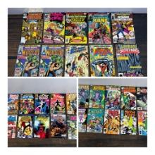 A Large Group 30 Marvel Comic Books Including Avengers, Secret Wars, and More!