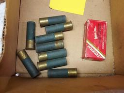 Box of Federal 50 Count 25 Auto Bullets & (9) 20 Gauge Shotgun Shells