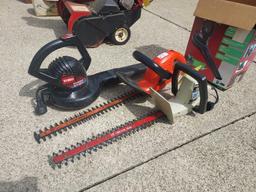 2 Electric Trimmers & Toro Blower