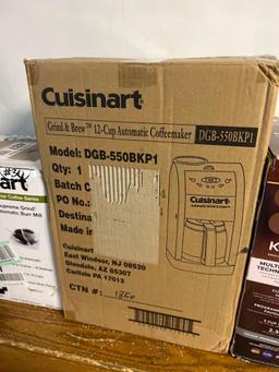 Keurig K Supreme Plus, Cuisinart Coffee Maker and Automatic Burr Mill