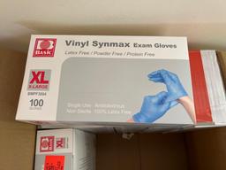 Vinyl Synmax Exam Gloves Size XL and L