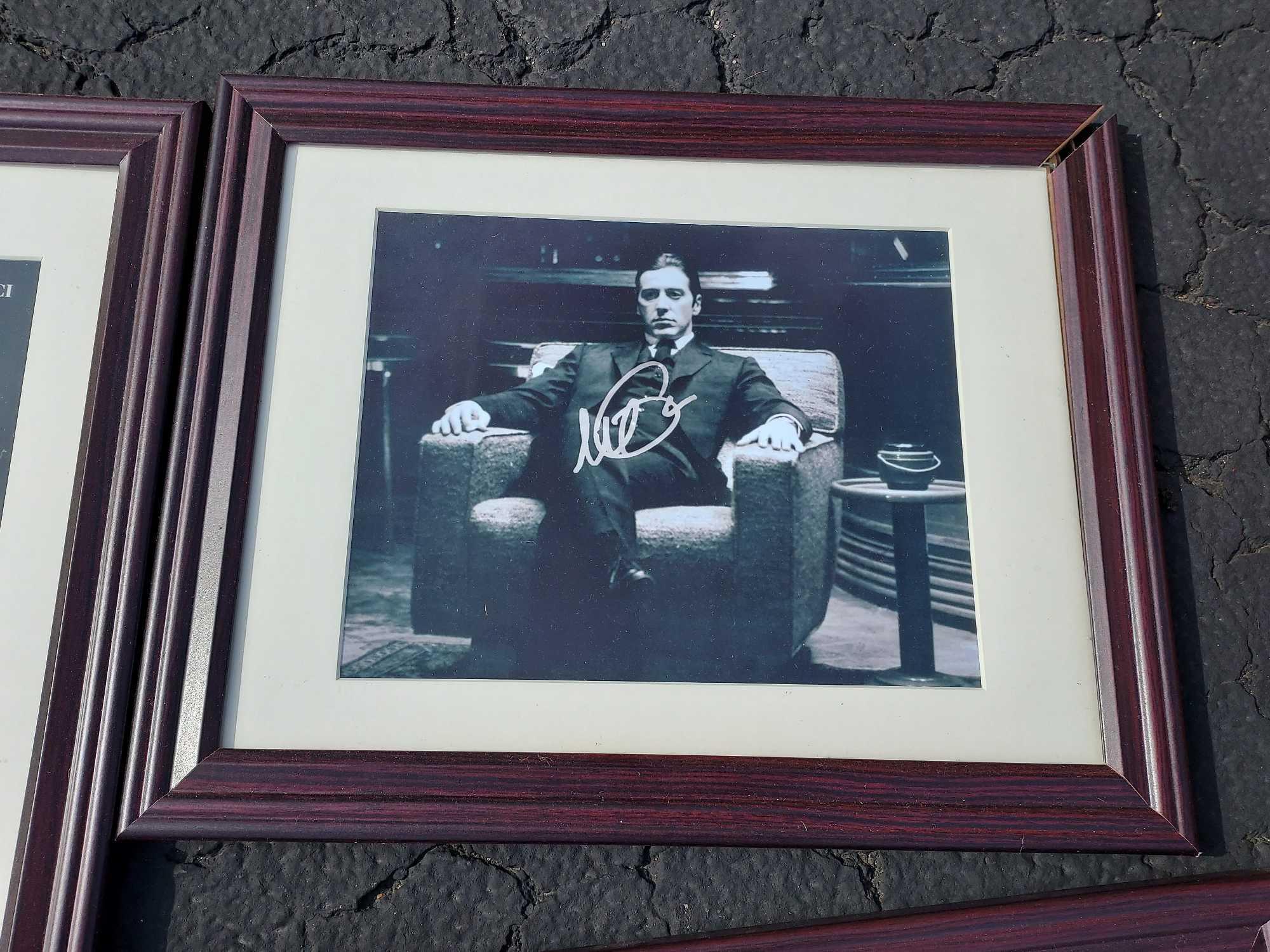 Signed Framed Movie Pictures - Sopranos Cast, The Godfather, GoodFellas, Wise Guys, & Chariot