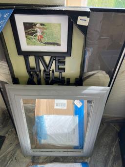Pictures, Frames, and Mirror
