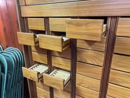 Vintage Library Index Card Cabinet