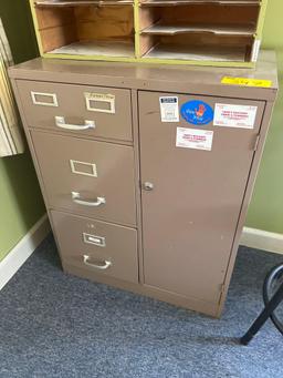 File Cabinet, File Box, Stool