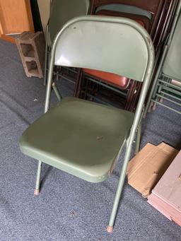 (21) Metal Folding Chairs