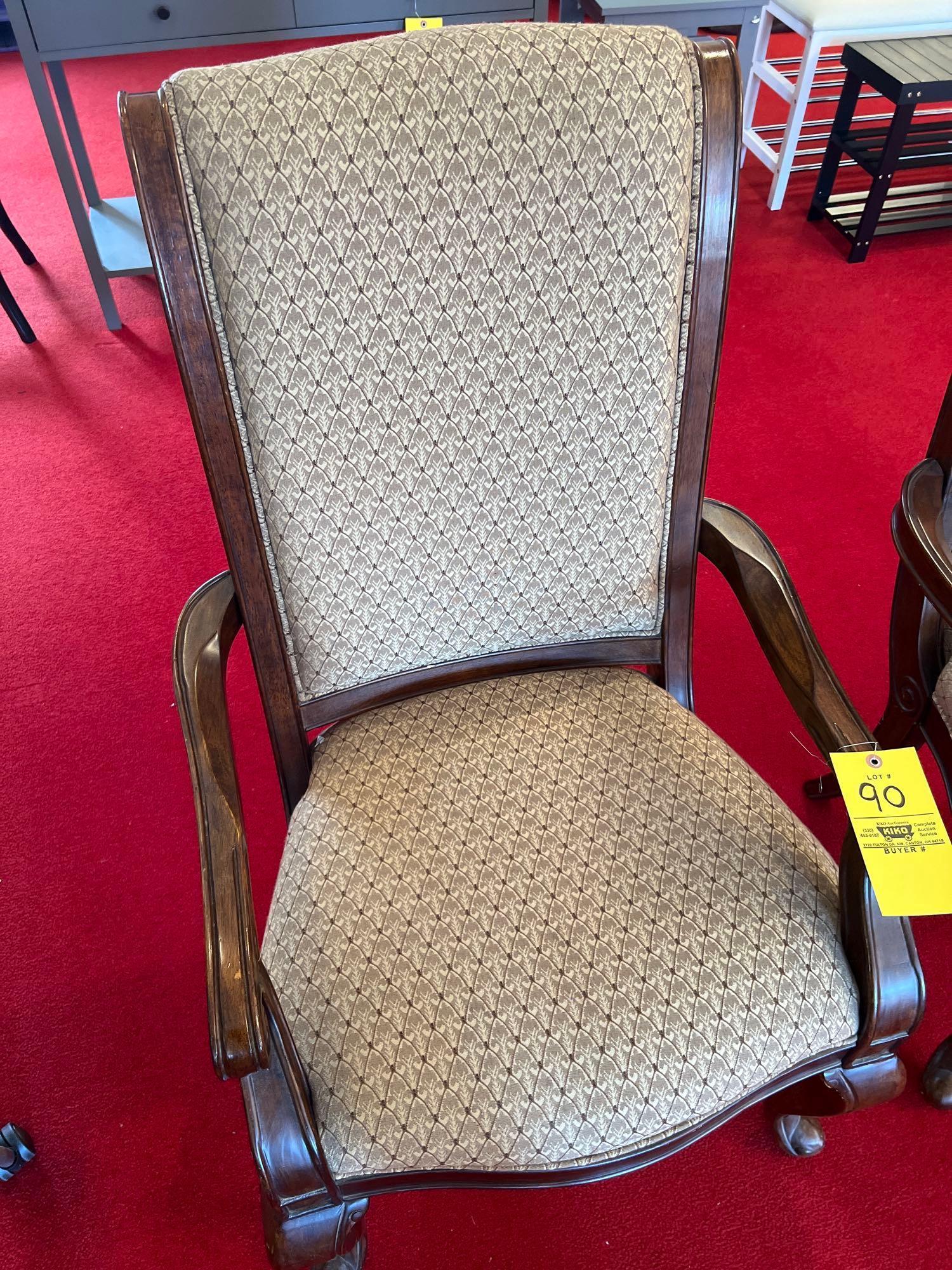 (2) Matching Upholstered Chairs