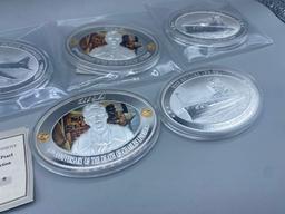 Silver Plated Commemorative Medals