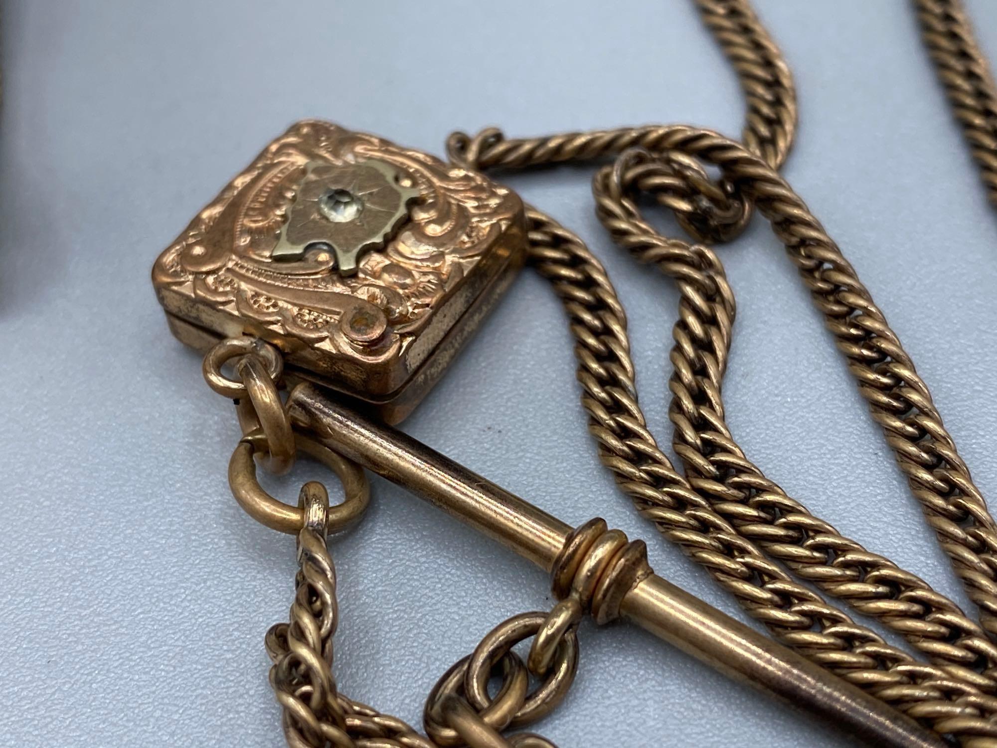 Gold Filled Watch Fobs and chains