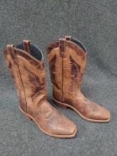 Mens Size 9 Leather Cowboy Boots