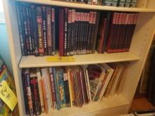 Contents of 2 Shelves - Marvel, Toys, & Sin City Books