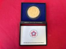 1972 Bicentennial Commemorative Medal American Revolution Coin