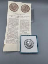 Commemorative Medallion New York Worlds Fair .999 Fine Silver
