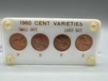 1960 Cent Varieties 4 coin set