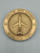 Bronze Delta Airlines Boeing 727 Medal