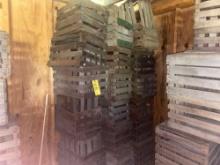 Huge Assortment Of Wood Apple Crates