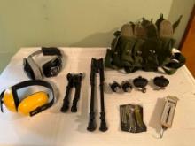 contents of range bag, shooting supplies