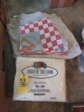 2 Vintage Quilts & Twin Size Acrylic Blanket