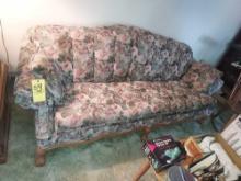 90 In. Floral Pattern Couch