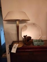 Mid century Lamp, Mirrors and Planter