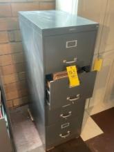 filing cabinet and contents inside