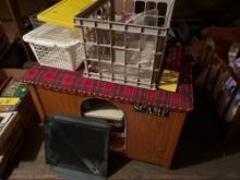 old dog pen and organizers