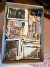 Early overseas postcards and patriotic roll of film