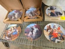 Western show collector plates bid x 6