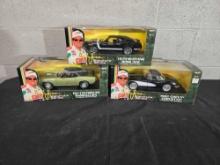 3 American Muscle John Force Signature Series 1/18 Scale Diecast Cars