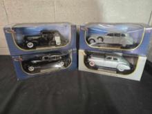 4 Signature Models 1/18 Scale Diecast Cars