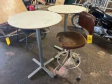 (2) Pub Tables and Stool