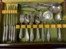 Roger Brothers Silver Plated Flatware with extras