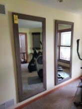 2 Wall Mounted Full Size Mirrors