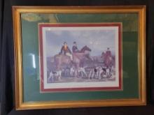 The Heythorp Hunt framed print by Stephen Pearce, engraved by James Scott