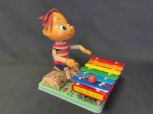 1960s Rosko Battery Powered Pinocchio Tin Toy