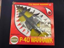 Cox P-40 Warhawk gas powered plane