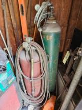 Oxy Acetylene tanks with hoses