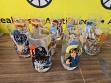 (11) Burger King Star Wars glasses (not all matching)