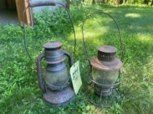 (2) Vintage Oil Lamps