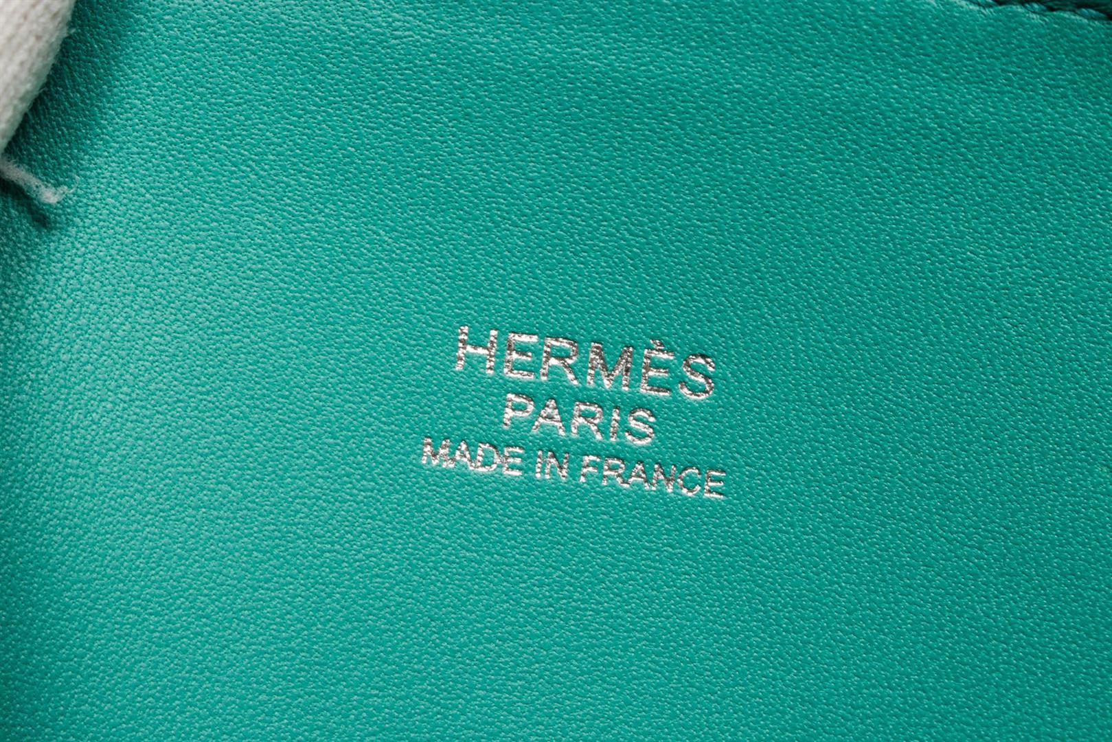 Hermes Emerald Green Epson Leather Bolide 27cm Shoulder Bag