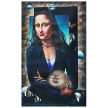 Mona Lisa with Dog by Ferjo Original