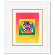 Flower Jumper Over Sunrise on Blends II by Peter Max