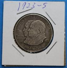 1923-S Monroe Doctrine Centennial Silver Half Dollar Coin