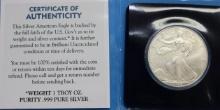 1996 American Silver Eagle Dollar 1oz Fine