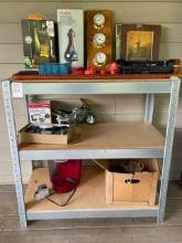 Shelf with contents