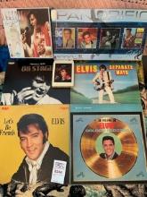 Elvis lot - 4 vinyls, eight track tape, puzzles