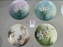(4) painted plates
