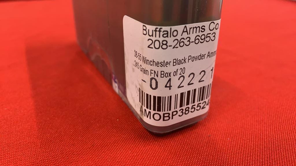 20rds Buffalo Arms .38-55cal 245gr FN